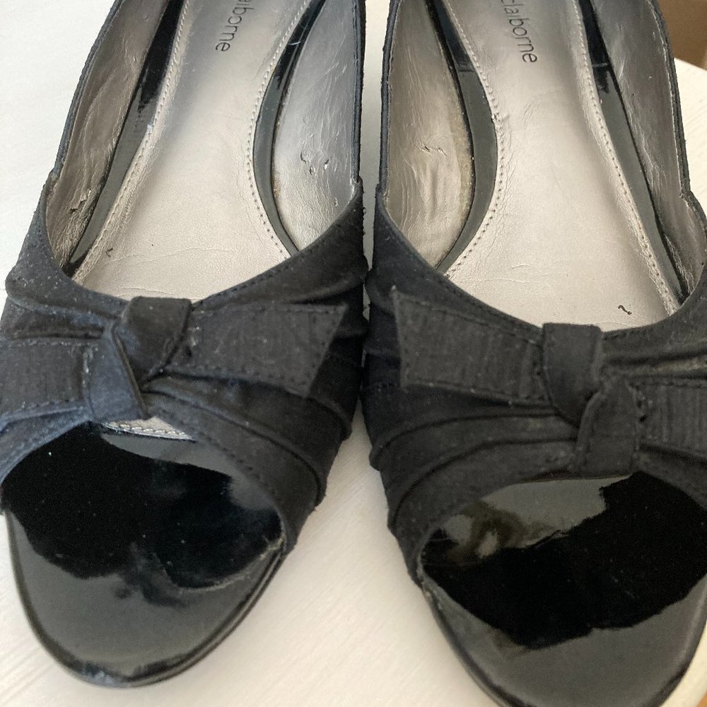 Black Fabric Liz Claiborne Shoes